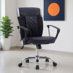 Chaise Bureau Opérateur en Similicuir Noir Confort et Élégance – كرسي مكتب مريح وجودة عالية