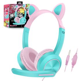 Casque Oreilles de chat Bluetooth avec micro AKZ-024