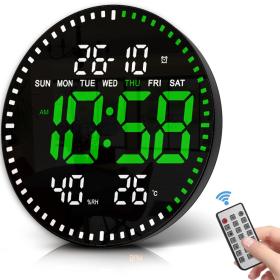 Horloge murale numérique LED avec Télécommande JH-2860