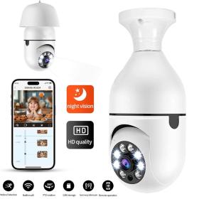 Caméra à ampoule Wi-Fi Vision Panoramique 1080p – كاميرة مراقبة وايفاي