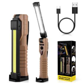 Lampe baladeuse LED COB magnétique avec 7 modes de fonctionnement – مصباح محمول للورشات بعدة أوضاع