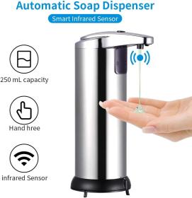 Distributeur automatique de savon liquide avec capteur infrarouge intelligent 250 ML