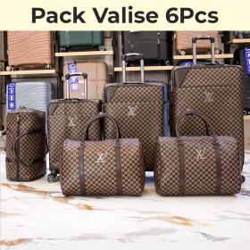 Pack de Valise 6Pcs de Haute Qualité Motif LV