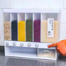 Distributeur et organisateur de nourriture sèche mural - صندوق تخزين مثبت على الحائط وموزع طعام