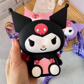 Mini Sac à Bandoulière Kuromi – Accessoire Kawaii pour Enfants et Fans de Manga