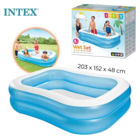 Piscine gonflable rectangulaire 203 x 152 x 48 cm INTEX 57180 – حوض سباحة